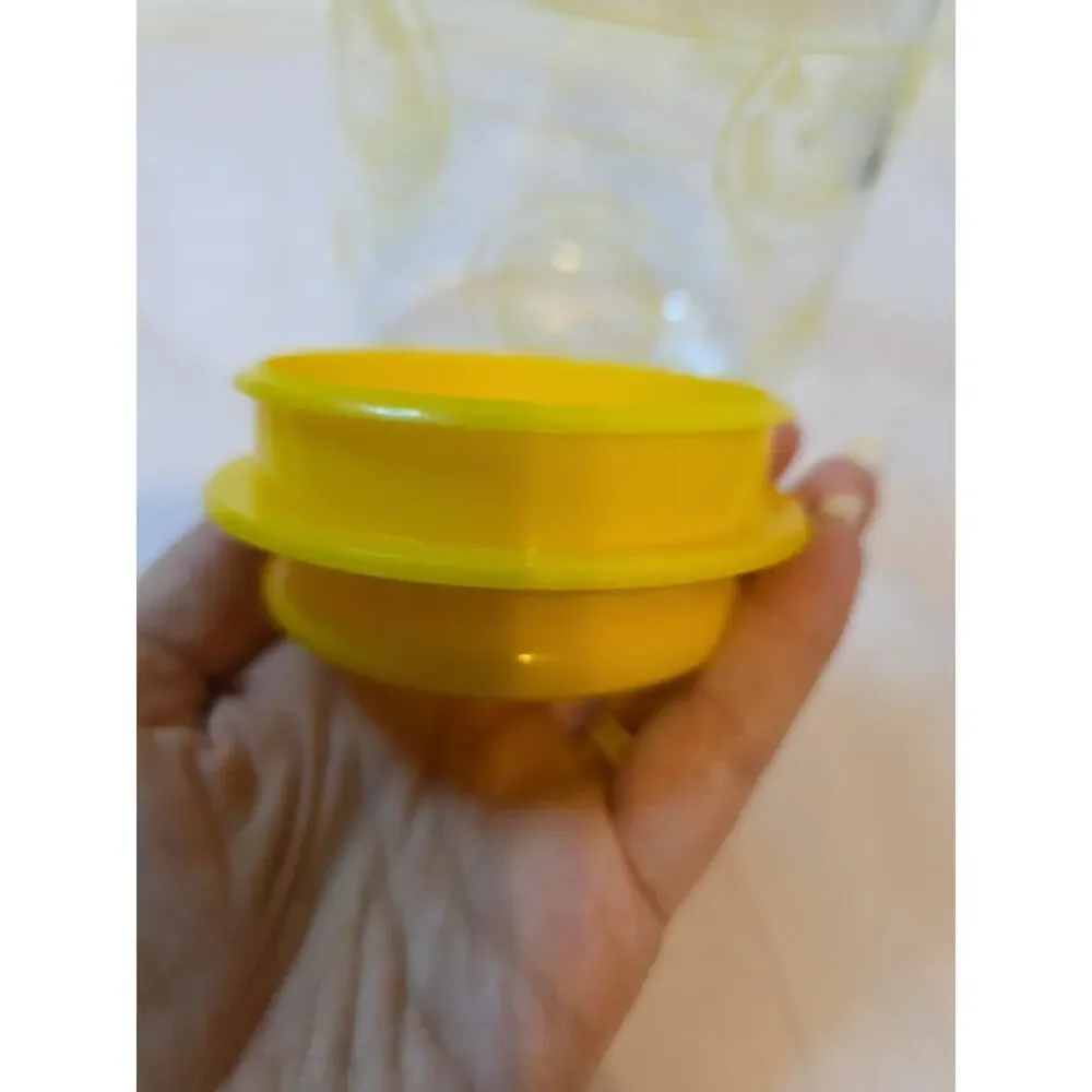 Vintage Pyrex 7520 Glass Juice Tea Lemonade Carafe Pitcher Lemon Slices 2 Qt USA